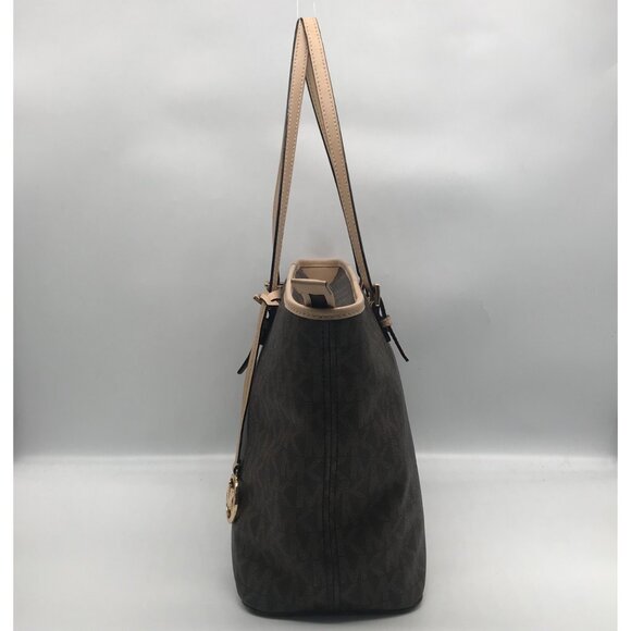 Michael Kors Jet Set Signature Coated Canvas Tote - Picture 3 of 11